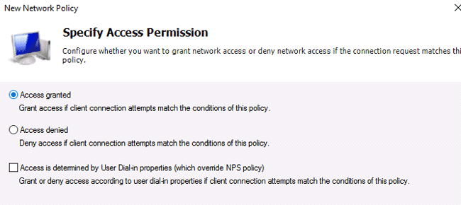 configure nps for radius authentication