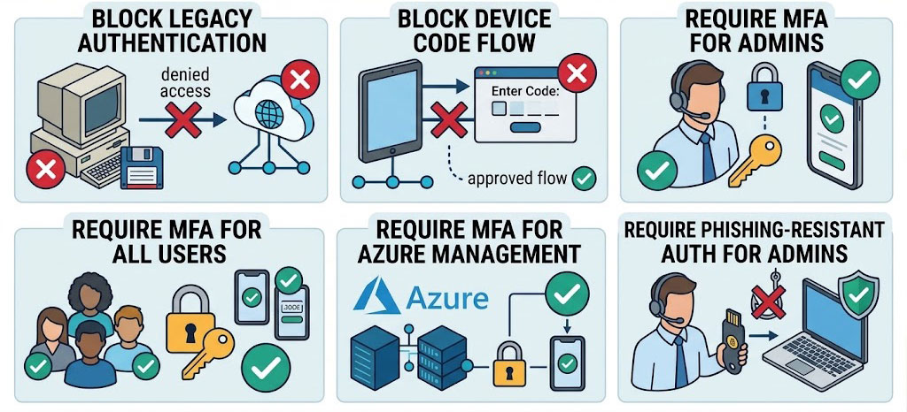 Microsoft managed Conditional Access Policies